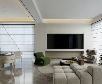 Modern A Living Room-ID:436847934