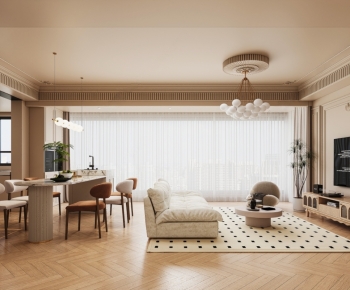 French Style A Living Room-ID:762644052