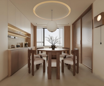 Wabi-sabi Style Dining Room-ID:349699977