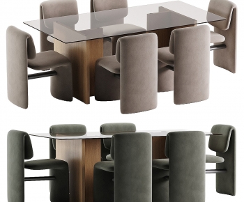 Modern Dining Table And Chairs-ID:378231051