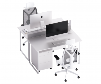 Modern Office Desk And Chair-ID:422380095