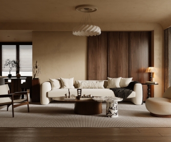 Wabi-sabi Style A Living Room-ID:482279066