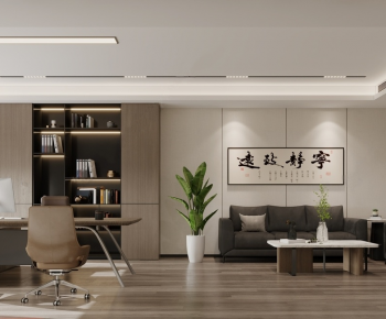 New Chinese Style Manager's Office-ID:421067003