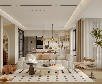 Modern A Living Room-ID:791532042