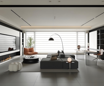 Modern A Living Room-ID:723319111