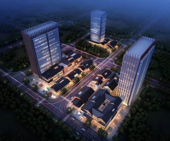 Modern Architectural Bird's-eye View Planning-ID:935735949