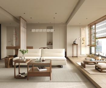 New Chinese Style A Living Room-ID:912167076