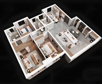 Modern A Bird's-eye View Of Home Decoration-ID:271719938