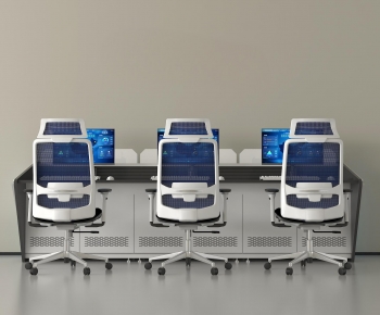 Modern Office Desk And Chair-ID:118408928