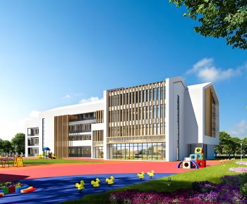 Modern School Building-ID:937455891