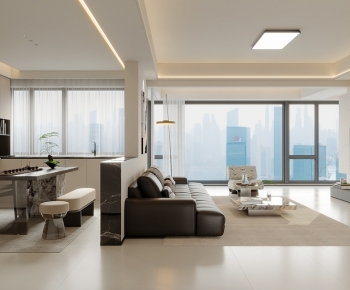 Modern A Living Room-ID:716417071