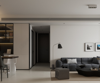 Modern A Living Room-ID:833733087