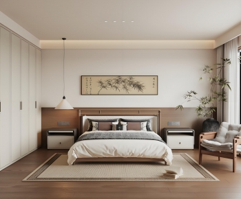 New Chinese Style Bedroom-ID:868930838