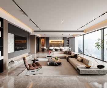 Modern A Living Room-ID:822037947