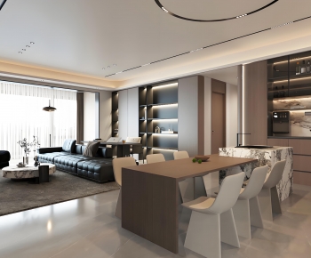 Modern A Living Room-ID:666872986