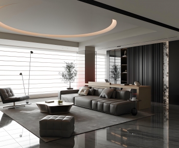 Modern A Living Room-ID:753037937