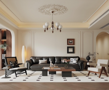 French Style A Living Room-ID:602519991