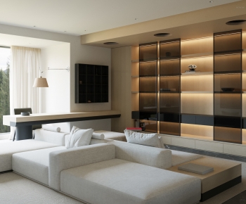 Modern A Living Room-ID:752952106