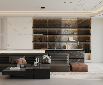 Modern A Living Room-ID:503245123