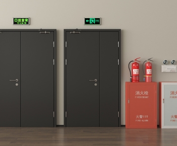 Modern Fire Door-ID:818418985