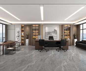 New Chinese Style Manager's Office-ID:851634033