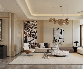 Modern A Living Room-ID:963922987