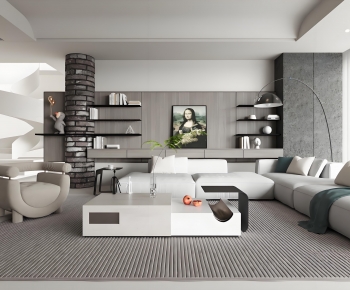 Modern A Living Room-ID:360249049