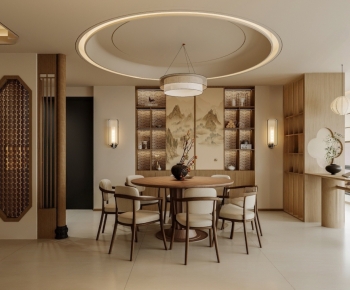 New Chinese Style Dining Room-ID:851727011