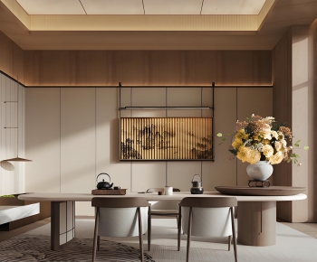 New Chinese Style Real Estate Sales Office-ID:542556054