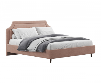 Modern Double Bed-ID:607800964