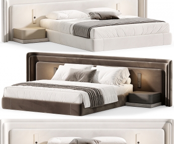 Modern Double Bed-ID:928078895