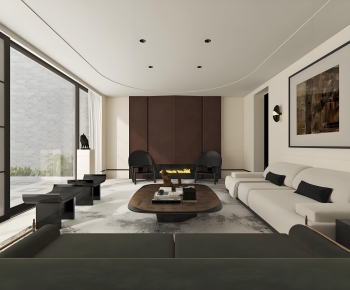 Modern A Living Room-ID:699116957