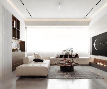 Modern A Living Room-ID:662060981