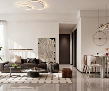 Modern A Living Room-ID:660500054