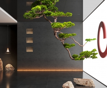 New Chinese Style Plant Landscaping-ID:357418069