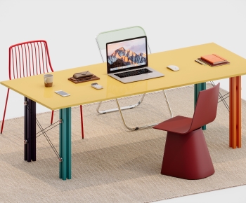 Modern Computer Desk And Chair-ID:993485935