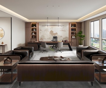 New Chinese Style Manager's Office-ID:880861044