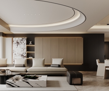 Modern A Living Room-ID:617559919