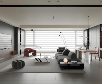 Modern A Living Room-ID:618721965