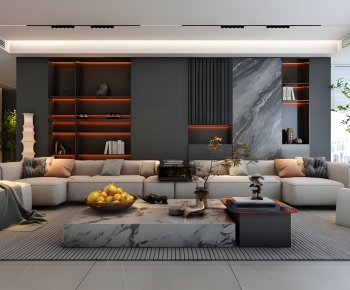 Modern A Living Room-ID:671772005
