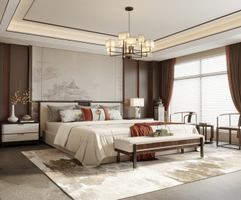 New Chinese Style Bedroom-ID:414098025