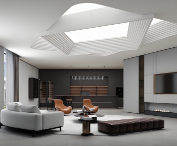 Modern A Living Room-ID:128710354