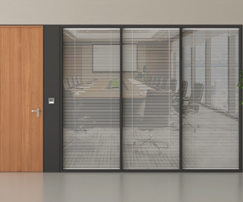Modern Glass Screen Partition-ID:290508036