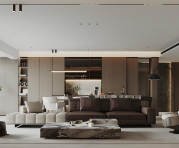 Modern A Living Room-ID:664100898