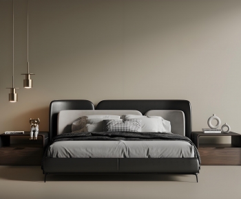 Modern Double Bed-ID:504321101