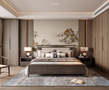 New Chinese Style Bedroom-ID:159353979
