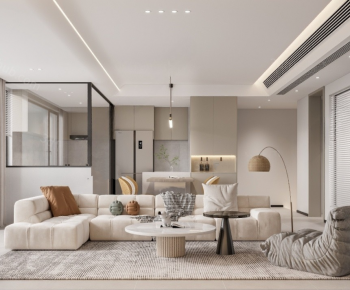 Modern A Living Room-ID:663743025