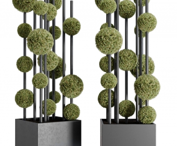 Modern Ground Green Plant Potted Plants-ID:529244907