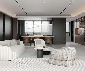 Modern A Living Room-ID:809684043