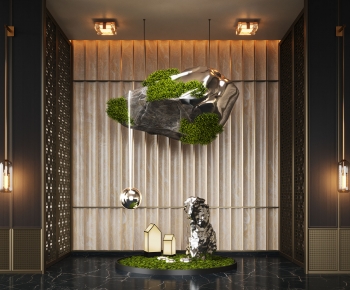 New Chinese Style Plant Landscaping-ID:364387044